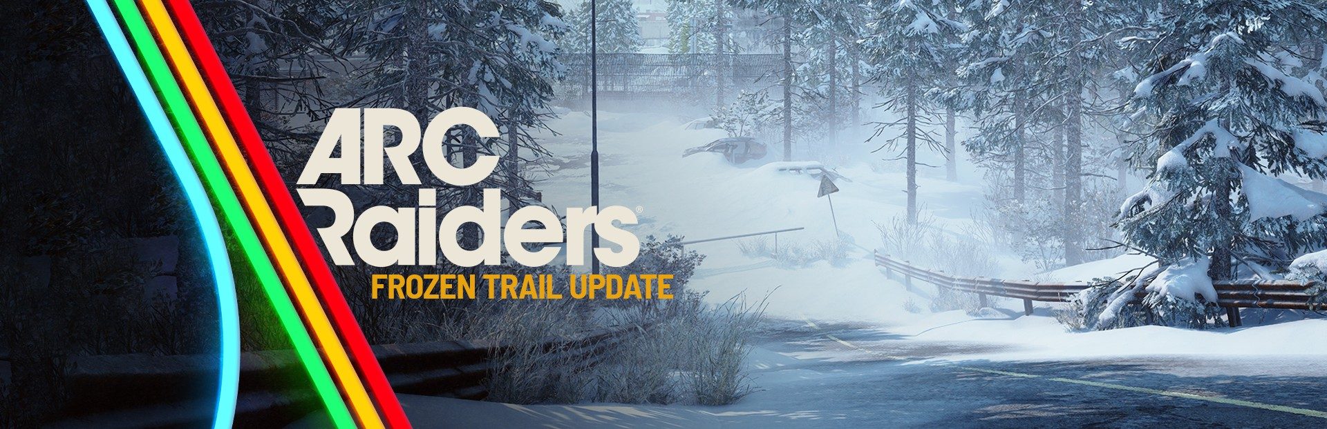 Arte oficial da atualização Frozen Trail de Arc Raiders