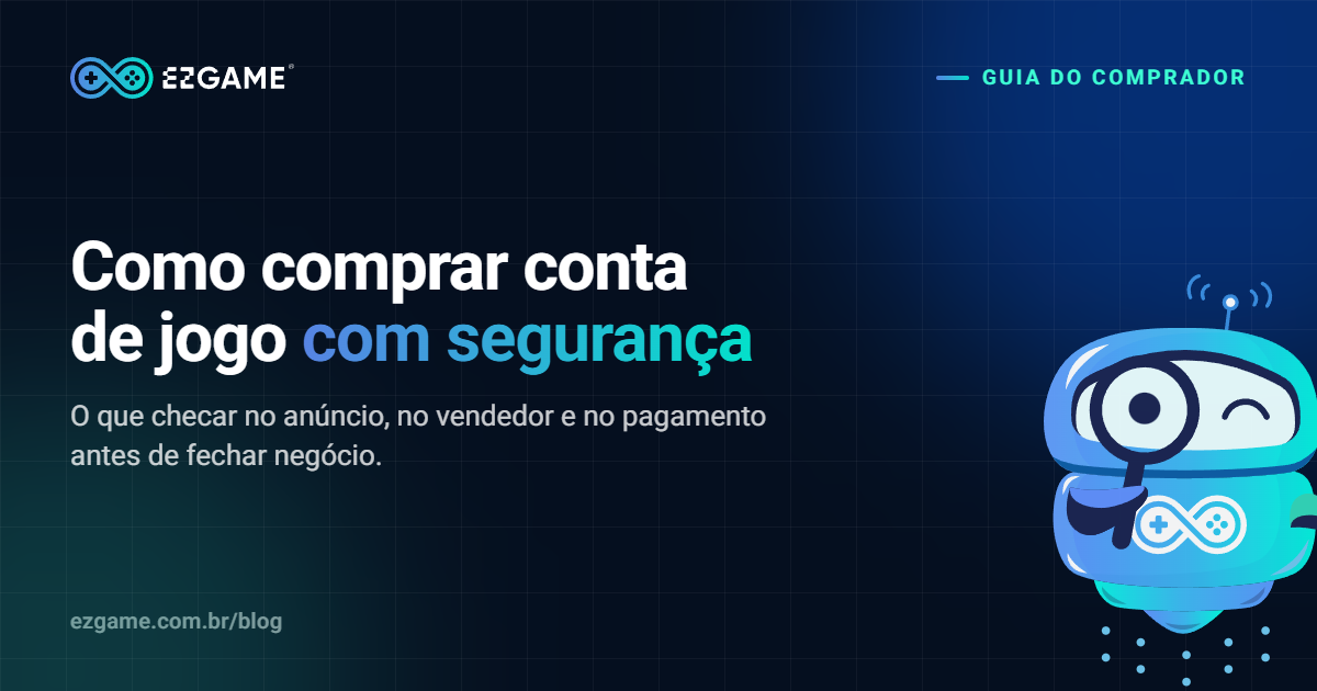 Comprar conta de jogo com segurança: o que verificar antes de fechar