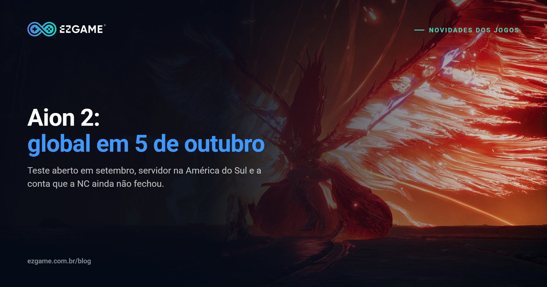 Aion 2: lançamento global em 5 de outubro, servidor na América do Sul e a sombra da loja coreana