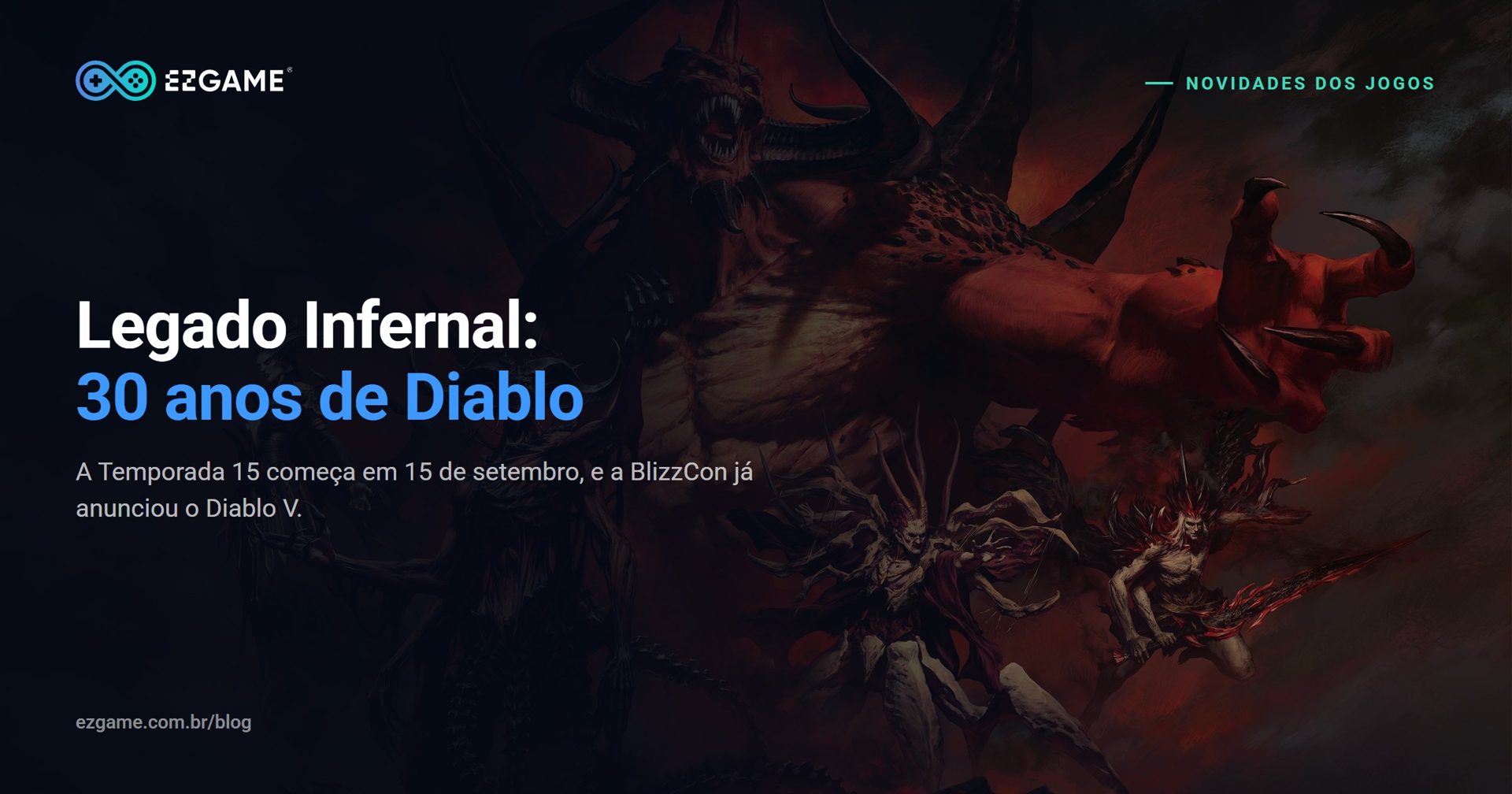 Diablo IV: a Temporada do Legado Infernal começa em 15 de setembro e comemora 30 anos de Diablo